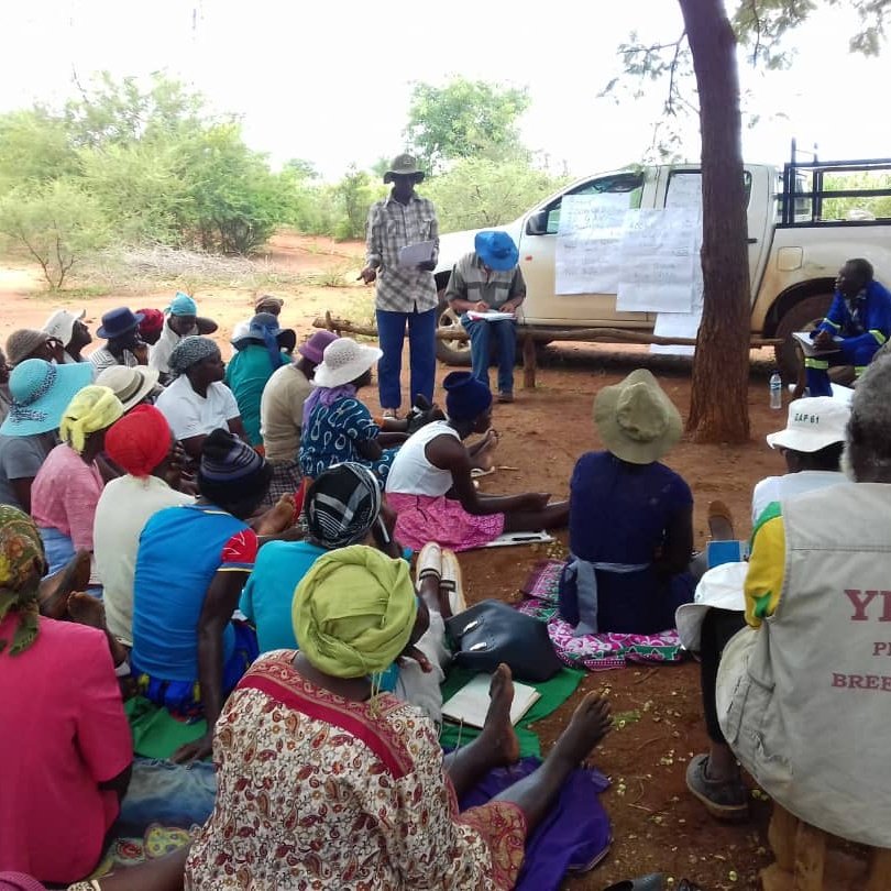 apt_zimbabwe's tweet photo. #Agritex officer explaining the #MukushiSeeds contract 2 irrigation frmrs in Bubi District, facilitated under @ZRBFZIM's #MELANA prog. All going well farmers well earn a good margin fm their maize and sugarbean seed crops. #Watch_this_space! @UKinZimbabwe @euinzim @SwedeninZW https://t.co/EeP318BGwG