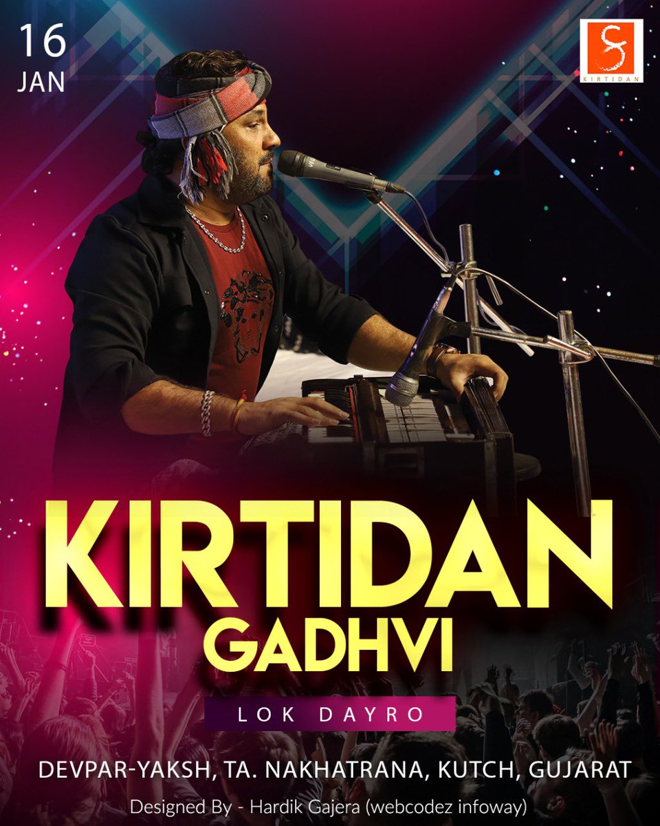 KirtidanGadhvi's tweet photo. Tonight..
Lok Dayro at: Devpar-yaksh , Kutch
#lokdayro #dayro #tonight #live #devpar #devparyaksh #nakhatrana #kutch #gujrat #india #music #folk #kirtidangadhvi #kirtidangadhviofficial https://t.co/kHhd7l5ETT