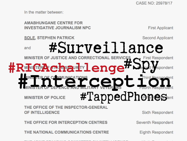 amaBhungane's tweet photo. The Min. of State Security is appealing the entire judgment and continues with bulk surveillance. The Min. of Police has appealed #PostSurveillanceNotifciation
The matter is set down for *25 Feb 2020* at the Constitutional Court @amaBhungane
#BulkSurveillance #RicaChallenge https://t.co/IAibGWsJII