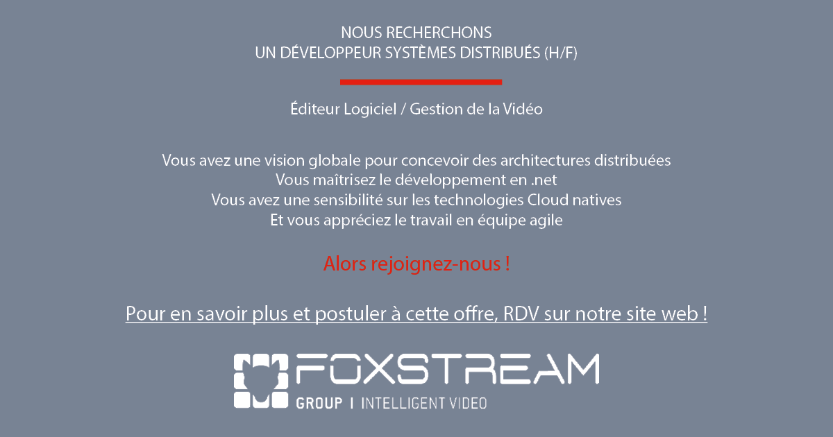 COSSILYS21's tweet photo. #CDI - Nous recherchons un #Développeur Systèmes Distribués ! Rejoignez-nous ! https://t.co/3BbHqQvsCM https://t.co/WOj2JezCm5
