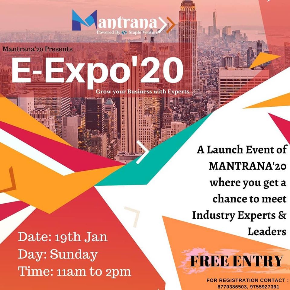 stapleventure's tweet photo. Get Ready for Entrepreneurship - Expo 2020.

A one day, free of cost, interactive session with experts from different industries sharing their thoughts on present situation and opportunities for businesses.

Register Now.

#indoreevent #startup #businessevent #entrepreneur https://t.co/iKeJzyZqWM