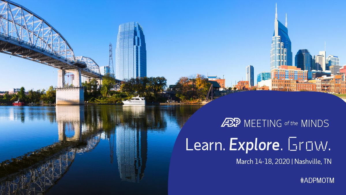 NikiHocking's tweet photo. ADP Meeting of the Minds | Nashville, TN, March 14-18, 2020 https://t.co/Lp4VYmewJn https://t.co/WpocRQvH1O
