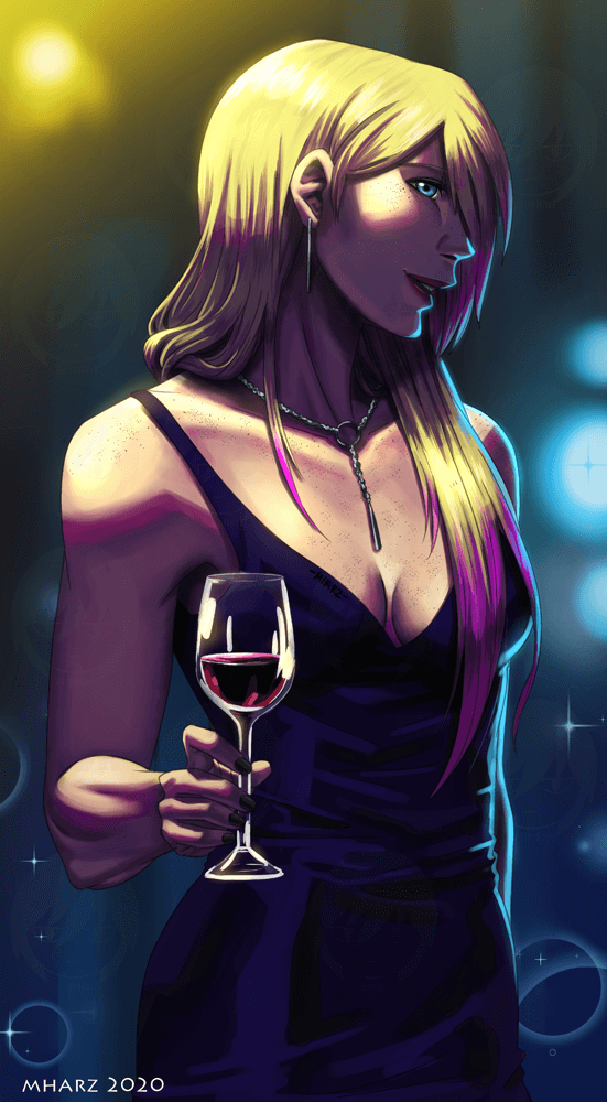 MharzCreative's tweet photo. Eyyy I finished coloring Katherine ya! I sure hope that wine is not made from the blood of her opponents... o_o
#drawing #illustration #CHAMPScomic https://t.co/ZlTn6g8P5W