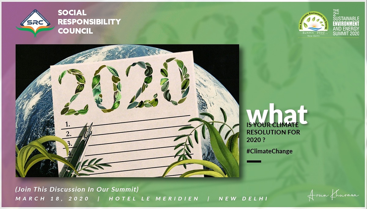 Srcdelhi's tweet image. Addressing #ClimateChange will require many solutions—there's no magic bullet. Yet nearly all of these solutions exist today, and many of them hinge on humans changing the way we behave, shifting the way we make and consume energy. 
Let's share your 5 #ClimateResolution for 2020.