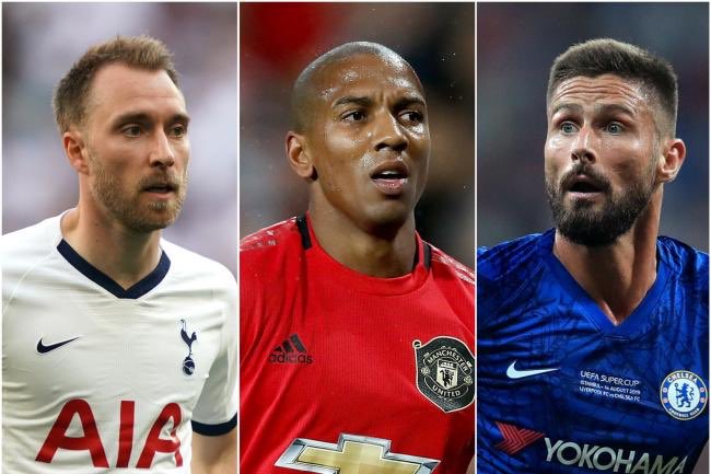 Inter chief Piero Ausilio flew to London yesterday to seal deals for three Premier League stars - Olivier Giroud, Christian Eriksen and Ashley Young.