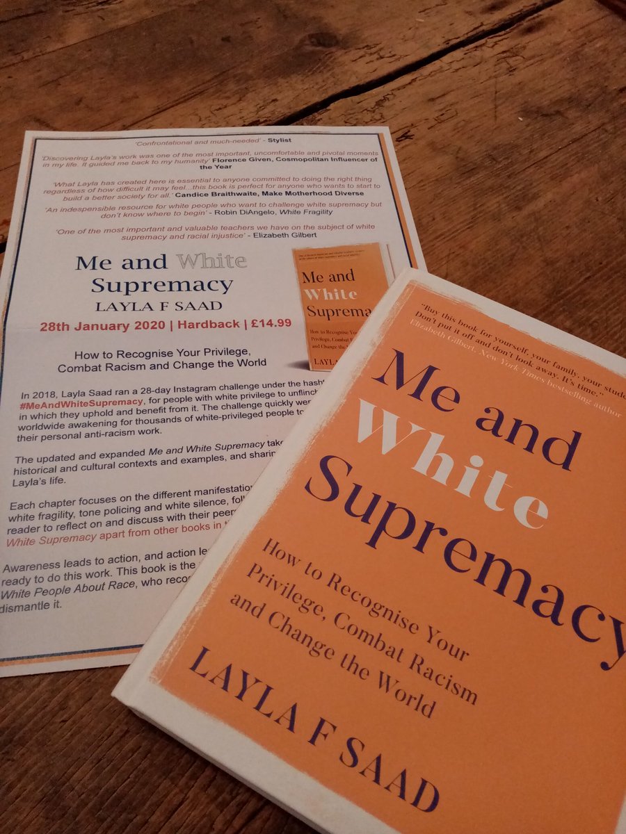 _DanielleLouis_'s tweet photo. #BookPost
Thanks to @ellakroftpatel of @QuercusBooks for sending me out a copy of #MeAndWhiteSupremacy by #LaylaFSaad
A work to help teach readers what they can do to help dismantle white supremacy and where to begin.
Out 28th of January 2020
#ReviewToCome https://t.co/CZfaBkLnJI
