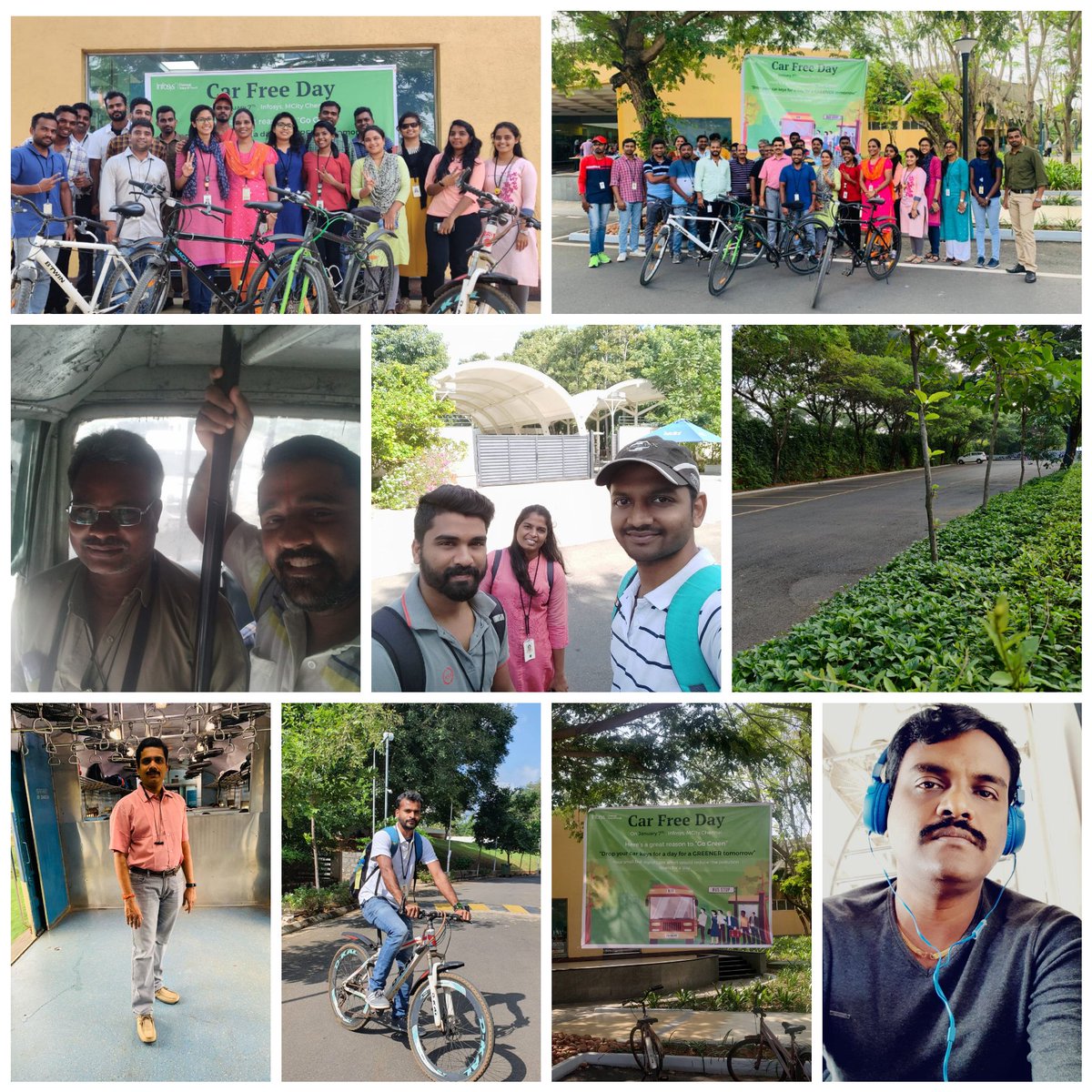 infychennaicm's tweet photo. We @Infosys stood together to protect &amp; strengthen our planet in 2020, reduced 2450 Kg of Co2 emission &amp; build a Greener environment by being CarFree on Jan7th @ #InfyChennaiDC.
@LifeAtInfy @ms_suryanarayan @itskdinesh @iamashiqmiandad @nanjappa_bs 
@greenindiachall #InfyChnvoy https://t.co/o1tEa4Mqb4