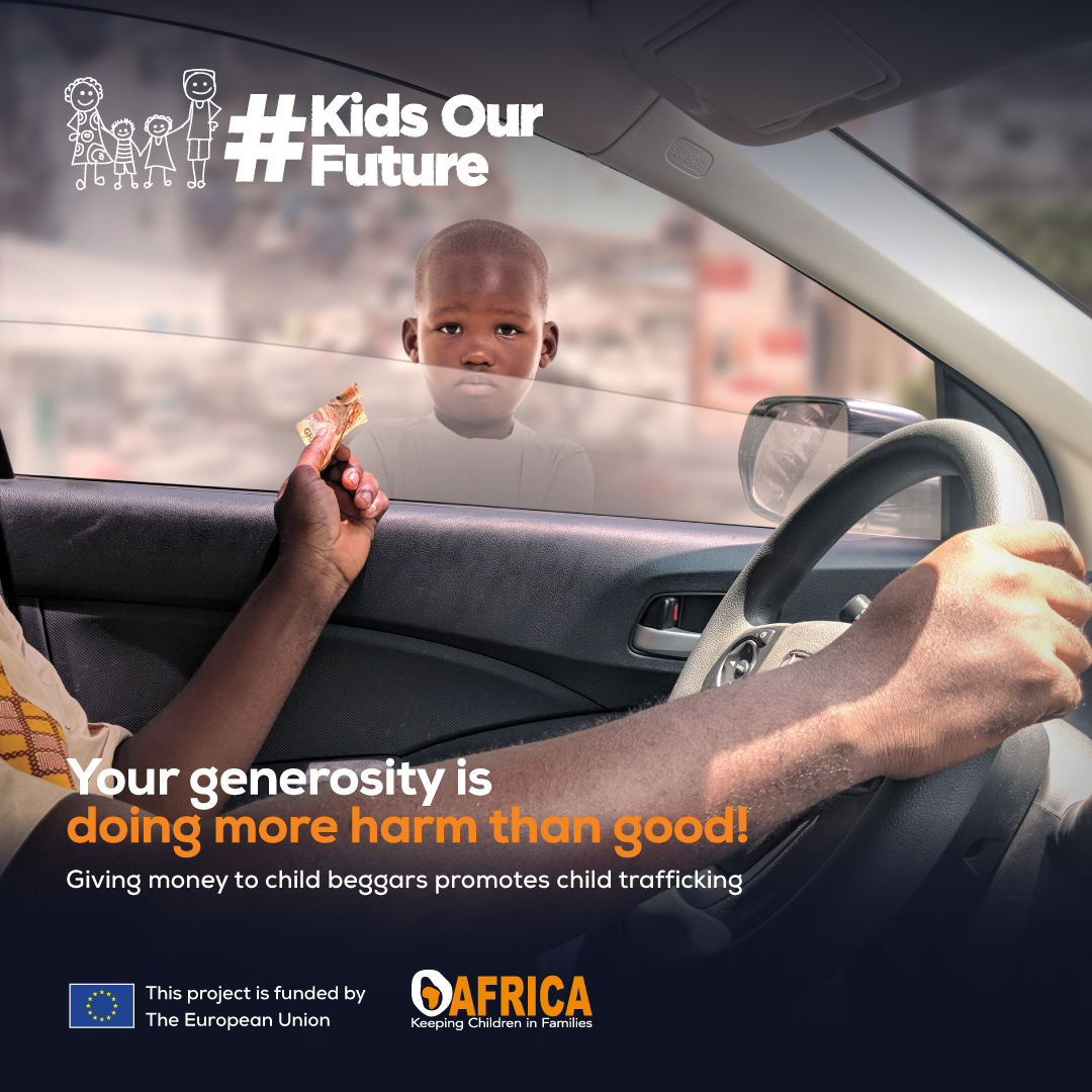 KidsOurFutureGh's tweet photo. This campaign places children at the center and seeking collaborative efforts and coherent force with the media, the government of Ghana, the European Union and other child focused advocates to eradicate child beggars on the streets.

#KidsOurFuture
#StopViolenceAgainstChildren https://t.co/2B85Xf5uur