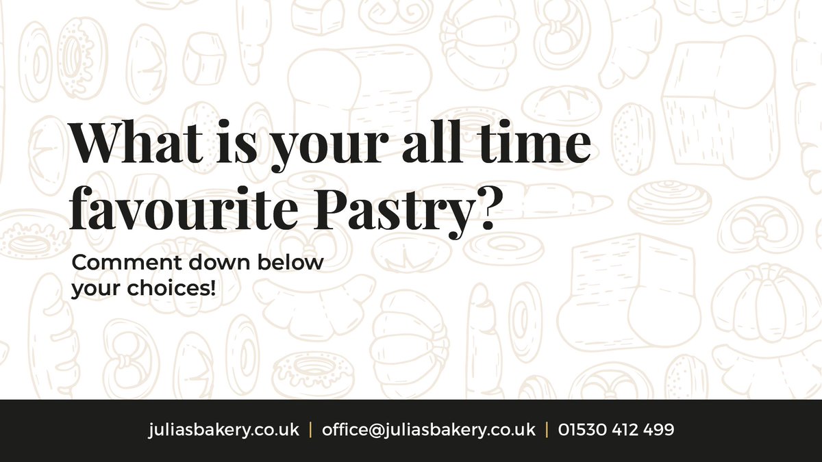 It’s #GetToKnowYourCustomersDay! A day where businesses learn more about their wonderful customers! As pastry lovers ourselves, we want to know... What is your ultimate pastry snack? 

Let us know by commenting down below and tag a friend who shares your favourite!  🥧🥐