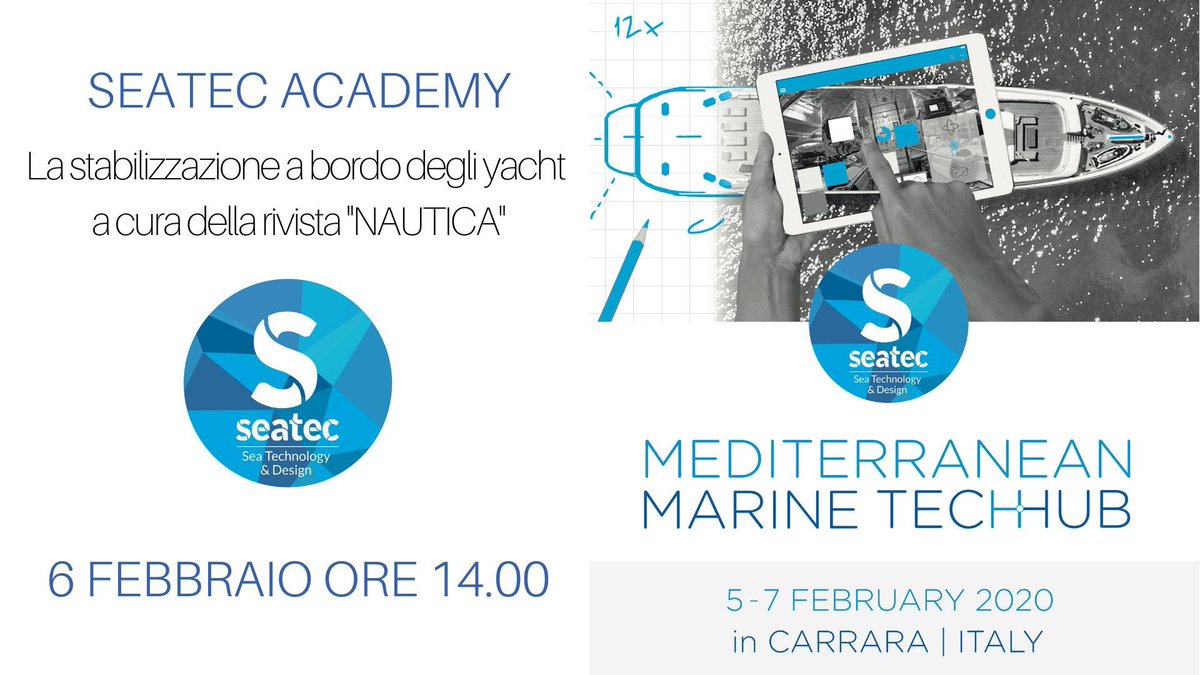 “La stabilizzazione a bordo degli Yacht”_convegno a cura di Nautica editrice | info e dettagli ➡️ sea-tec.it/lp_seatecacade…