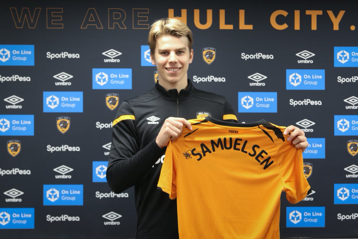 HullCity's tweet photo. He's announced! π³π΄
Velkommen til Hull City, @Samuelseen!
#SamuelsenSigns | #hcafc | #theTigers https://t.co/NX3gAbhaX8