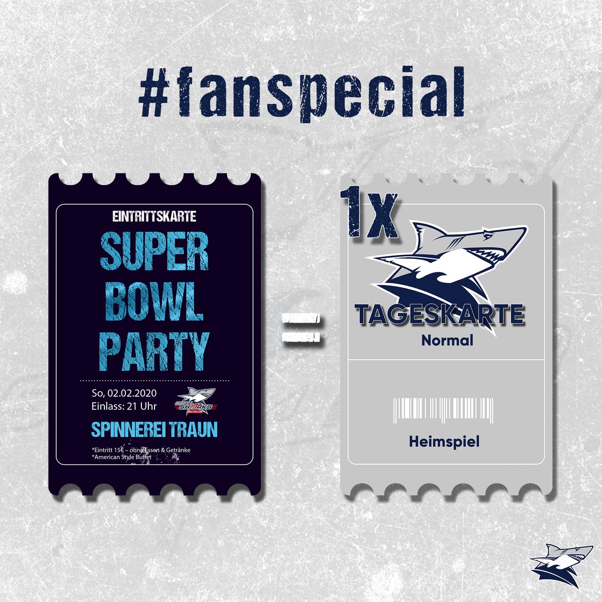 STEEL_SHARKS's tweet photo. FREE ENTRY im HAIFISCHBECKEN #fanspecial 🦈
Karten für die Superbowlparty sind nur über superbowl@steelsharks.at erhältlich.
Alle weiteren Infos: https://t.co/Za7esQzUgR
#bethere #fanspecial #steelsharks #superbowl #americanfootball #weareone https://t.co/vOuoWnNrC8