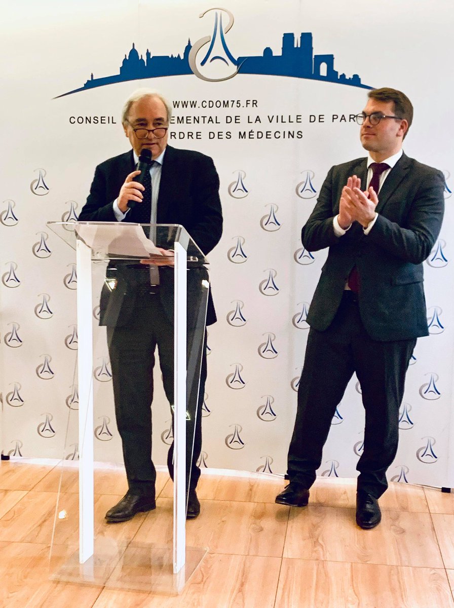 geoffroyboulard's tweet photo. 🥼 Présent aux vœux du Conseil Départemental de de la Ville de Paris de l'Ordre des Médecins présidé par le Docteur Jean-Jacques Avrane @ORDREMEDECINSPA #Voeux2020 en présence du Docteur Patrick Bouet, Président @ordre_medecins, @JFrancoisRemond @Albertini_CPAM #santedeproximite https://t.co/mR4BFkeZ5p