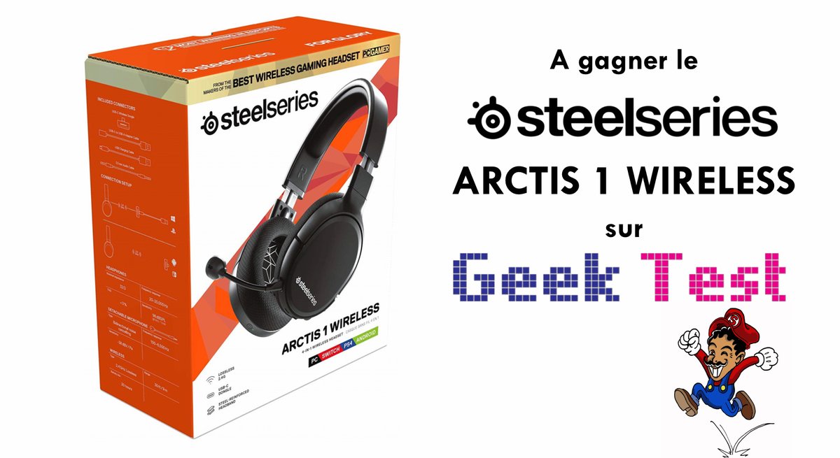 SamyGeekTest's tweet photo. Allez hop #concours avec un super lot ! 🙌🏼
A gagner le SteelSeries ARCTIS 1 WIRELESS 🎧🎁

1) Follow + RT @SamyToupet 
2) S'abonner à la chaîne https://t.co/4yH4LFTgOJ

TAS : 25/01/2020 https://t.co/fl0tMI0D8w