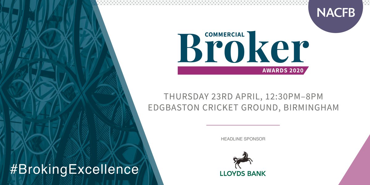 🏅 Introducing the <a href="/NACFB/">NACFB</a> Commercial Broker Awards 2020. 

⭐️ The April event is a brand new platform for national recognition in the intermediary market - open exclusively for <a href="/NACFB/">NACFB</a> brokerages. 

➡️ Find out more and book today via: commercialbrokerawards.co.uk

#BrokingExcellence