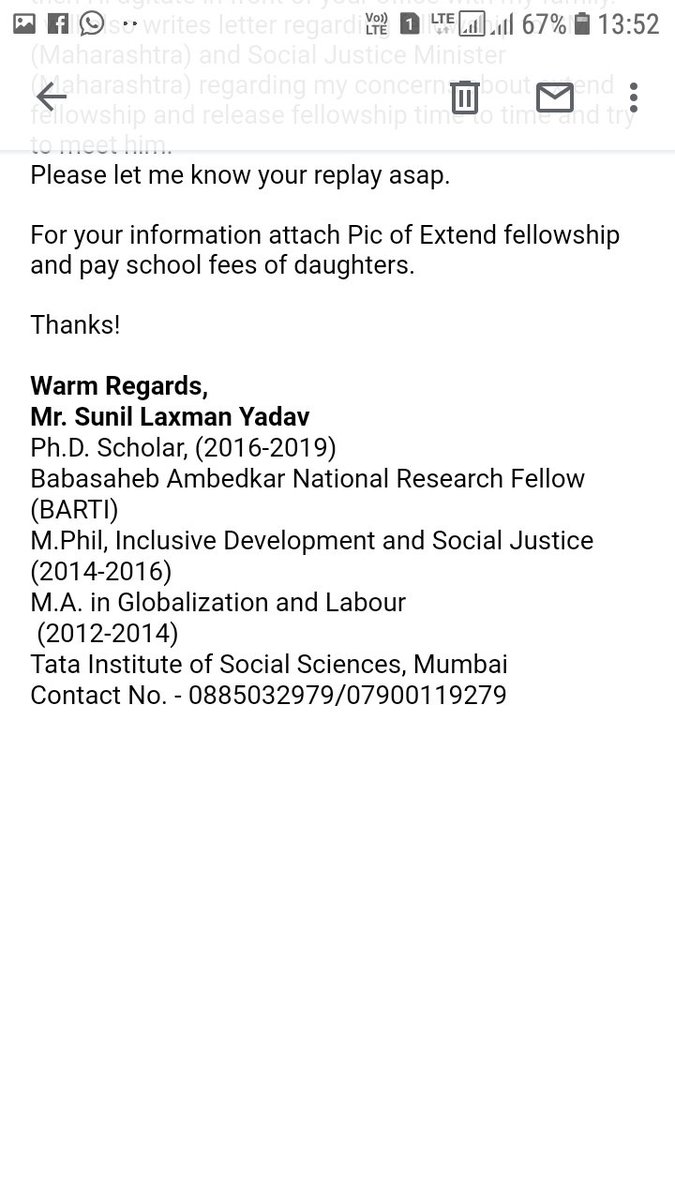sunilya27839676's tweet photo. Very difficult for me as a scavenger,  pursuing Ph. D and Education of family.
They either die in septic tanks or suicide as manual scavenger. It is Indian system.
If I don't get fellowship in coming 10th days.          
Please support me and my family's hunger strike. https://t.co/xI3E7fhihu