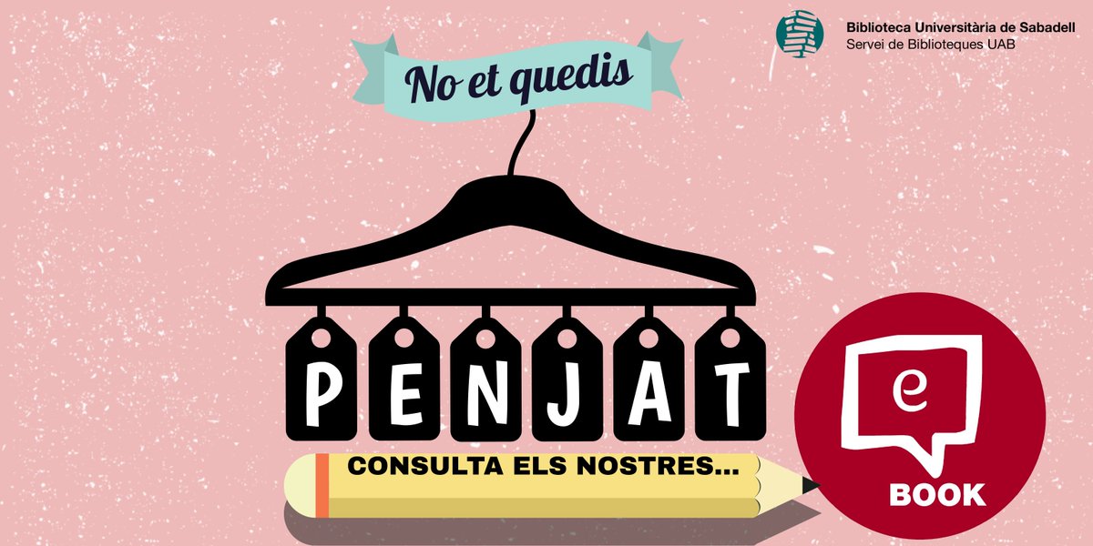 busuab's tweet photo. Estudies des de casa?
Hi ha algun tema que se't resisteix i vols ampliar la informació dels apunts?😫
Si et fa mandra venir a la @UABBarcelona, pots consultar els nostres llibres-e. 📚📱💻
Fes servir l'#ARE (Accés als Recursos Electrònics)
Més info a: https://t.co/fmBiGaqoNJ https://t.co/aGEnaIh3iS