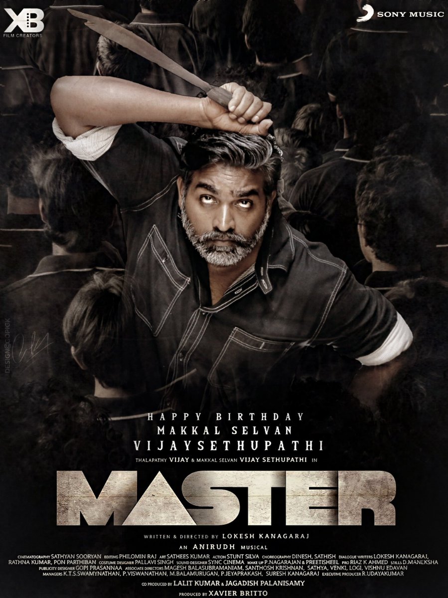 GopiGk_'s tweet photo. #Master fanmade Design 
HBD💥@VijaySethuOffl 
#Master2ndlook #VijaySethupathi #HbdMakkalSelvan #HBDVijaySethupathi #HBDMakkalselvanVijaysethupathi 
@m_gajan @SSMusicTweet @MalavikaM_ @Dir_Lokesh
@XBFilmCreators @gopiprasannaa @imKBRshanthnu @Riyaz_Ctc @Actor_Vijay @ActorVijayOfcl https://t.co/SbNIjVxh0q
