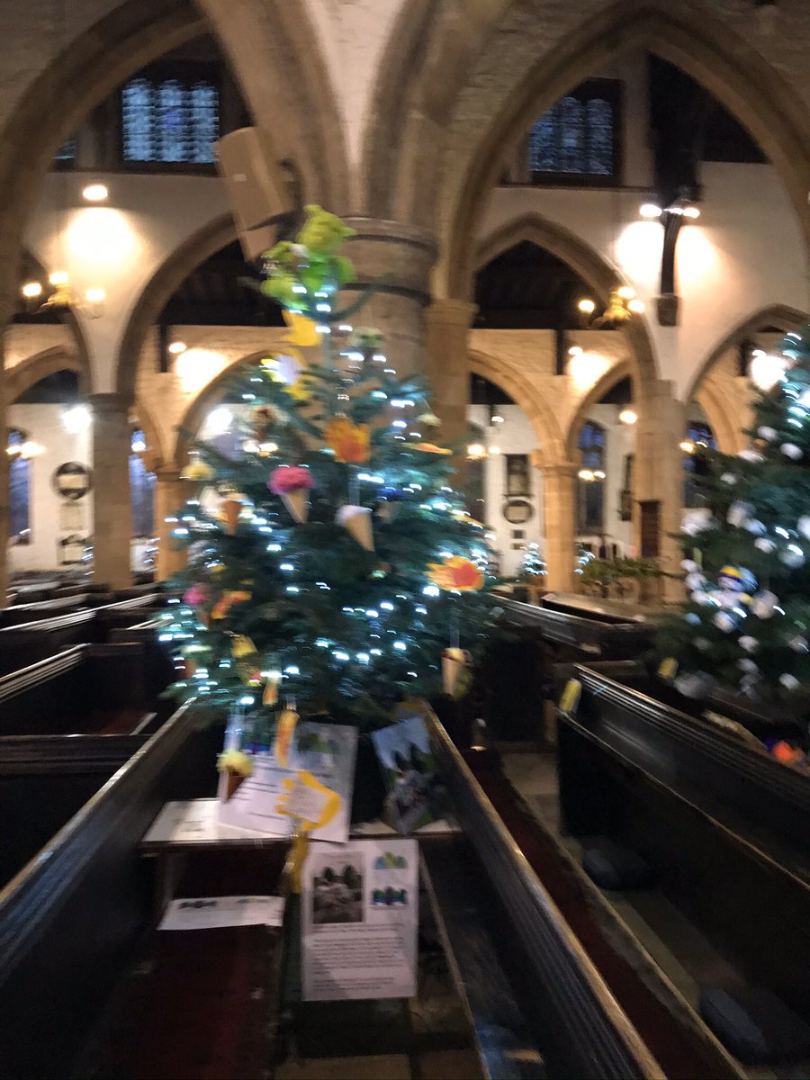 KendalTreeFest's tweet photo. Thanks to those who had a tree @KendalParish 
Votes for the 'best' tree have been counted and independently verified and the winner is No 23 Willy Wonka - raising funds for Muscular Dystrophy 🥳🎄🥳

@MDUK_News #Kendal @HeadwaySCumbria @boofulmudgie @KendalICC @chrissyteen66 https://t.co/xcy0LM3qs9