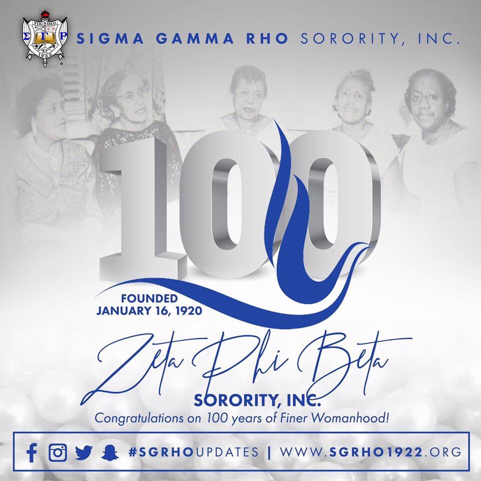 BLSSGRho22's tweet photo. Congratulations on 100 Years of Finer Womanhood to the Women of Zeta Phi Beta Sorority, Inc.#1920 https://t.co/ZuyqkUGjwJ