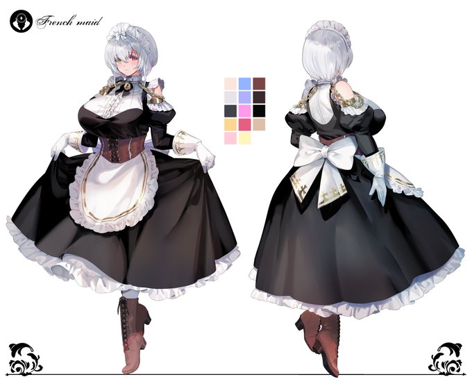 うちの子もメイド服あるやで……!
アリシアはともかく氷華はちゃんとメイド設定……

一枚目:ミモザ先生・アリシア
二枚目:とりあっとぐぬぬ先生・氷華

※無断転載・無断利用お断り
※イラストはコミッションとして制作を依頼したものです 