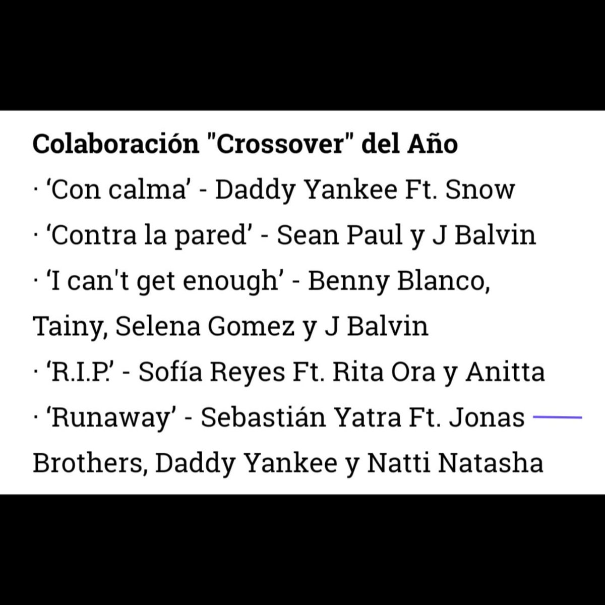 Sabrijl271's tweet photo. @SebastianYatra tiene 10 NOMINACIONES en @premiolonuestro 👏🏻
Álbum del Año
Canción del Año Pop/Rock
Canción del Año Urbano/Pop
Colaboración del Año Pop/Rock
Video del Año
Artista del Año Pop/Rock
Sencillo del Año
Video del Año
Colaboración 'Crossover' del Año y Regional Mex https://t.co/hBplue7cUp