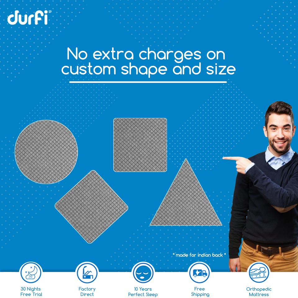 DurfiSleep's tweet photo. Durfi has specialized in offering custom size mattress to fit your specific bed frame.
Custom Comfort tailored for you. Just the way you want. No extra charges.
Get your Custom Mattress at https://t.co/r6pmFBAY2j
#Durfimattress #custommattress #customcomfort #madeforIndianback https://t.co/JuguAynv9m