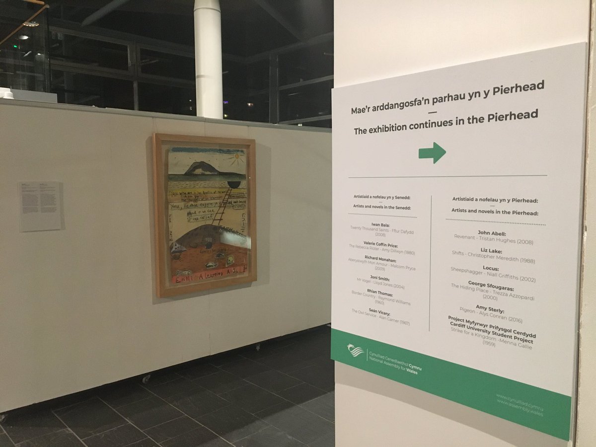 LitAtlasWales's tweet photo. Thanks to everyone who came along to the #CartographicImaginaries launch at @YPierhead last night. Brilliant artists on display until 20 February. Diolch pawb. https://t.co/SfcqlT8tex https://t.co/Le3UNvKih6
