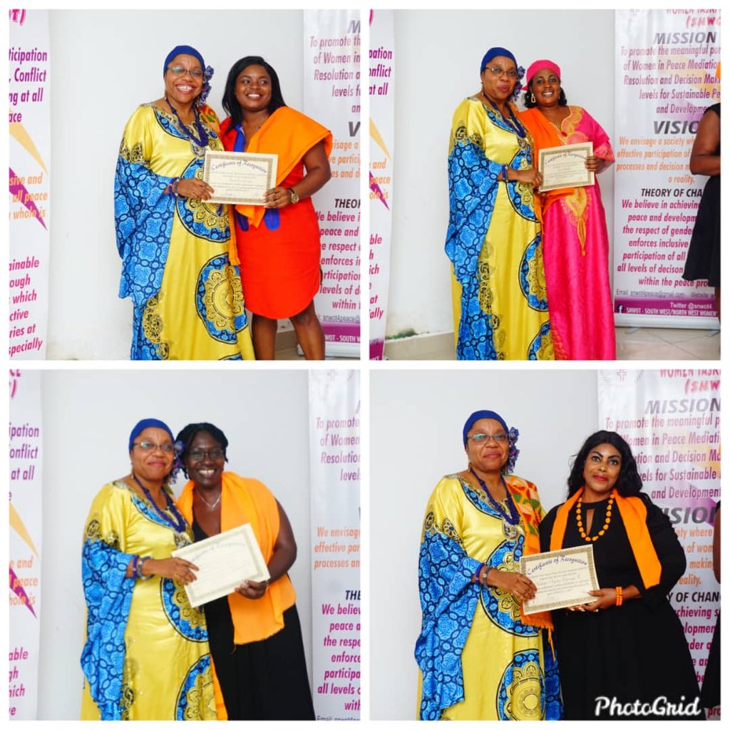 Snwot4's tweet photo. SNWOT Retreat2020 Recognises commited and outstanding women peace builders. #RewardMotivates
#Women4Peace
#WomenBuildingPeace
#SrandWithWomenPeaBuilders #SNWOTRetreat2020 @Strat4Humanity @GNWP_GNWP @InterActionOrg @WorldPulse @whatthewomensay @swisspeace https://t.co/bxY6zgibfk