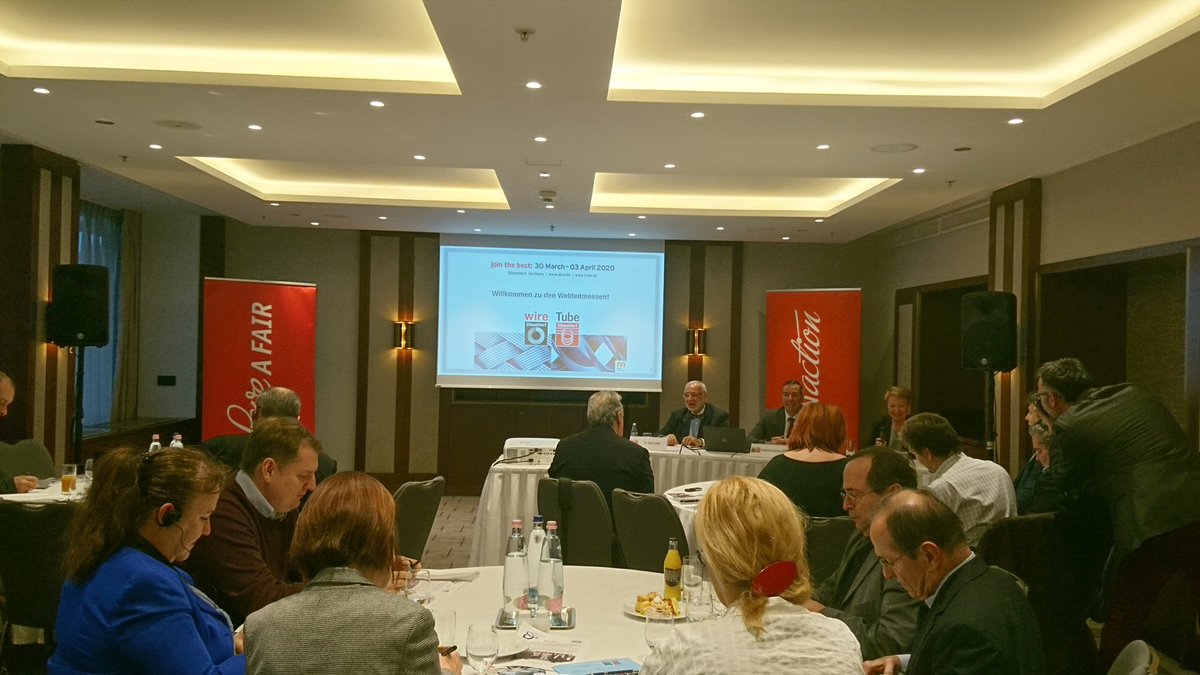 Eine dynamische "Alpin-Donau" <a href="/wireTradeFair/">wire Int. Trade Fair</a> /<a href="/TubeTradeFair/">Tube Int. Trade Fair</a> Pressekonferenz in Budapest mit Journalisten aus 🇭🇺, 🇨🇭&amp;🇦🇹! Köszönöm szépen! #MesseDuesseldorf
