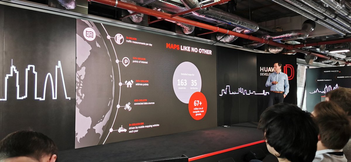 fjeronimo's tweet photo. Huawei is using @TomTom Maps in their HMS Map kit. @Uber and @Apple also use TomTom technology. Over 1 billion users every day #HuaweiDeveloperDay https://t.co/NJA84d4SeW