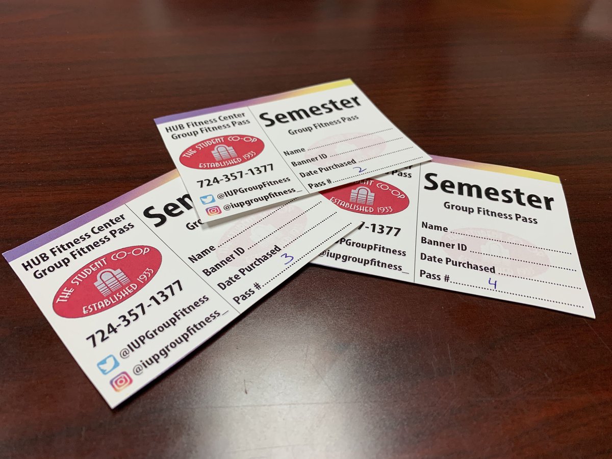 IUPGroupFitness's tweet photo. The Spring 2020 Semester is almost here and that means #IUPGroupFitness classes will be back on Tuesday, January 21!

We are giving away 3️⃣ #IUPGroupFitness Semester Passes!

To be eligible: [Must RT this Tweet/Follow @IUPGroupFitness]

#IUP https://t.co/wHgpcB46Yb