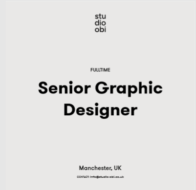 We are Hiring!  Send your portfolios and CV’s over to info@studio-obi.co.uk to become part of our ever growing  team!