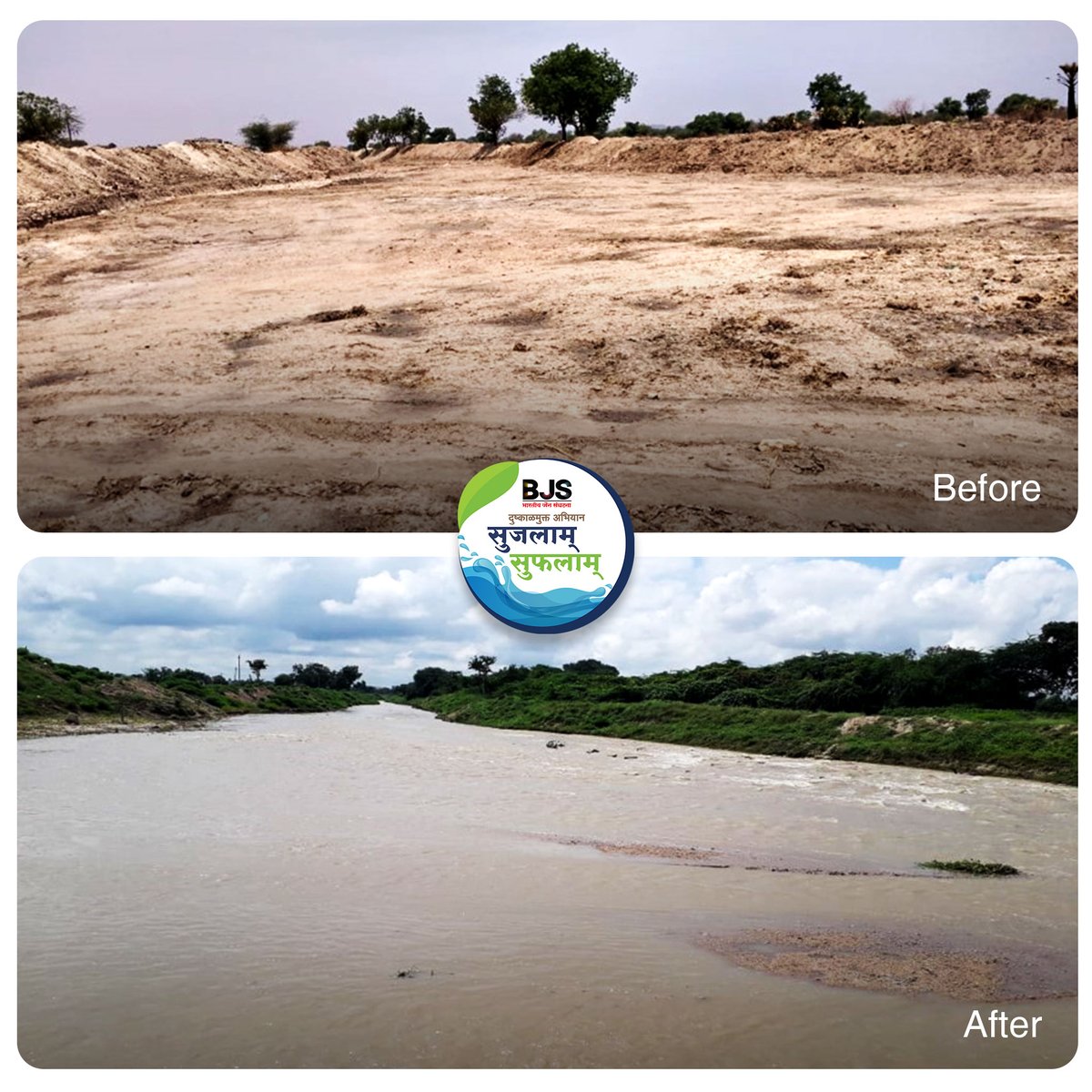 SujalamSuphalam's tweet photo. The Nala widening and deepening work carried out by #BJS under its #SujalamSuphalam initiative gave a new life to a nearly dead Shanti Nagar Nala located in #Yadgir Dist.
#Drought #Droughtfree #Tank #Waterrestoration #Water #waterbodies #BharatiyaJainSanghatana #Jalsamvardhane https://t.co/UXYNEwbUz8