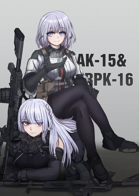 AK-15 &amp; RPK-16 #girlsfrontline #少女前线 #소녀전선 #少女戦線 #AK-15 #RPK-16 https://t.co/FGn6Js7a8U 
