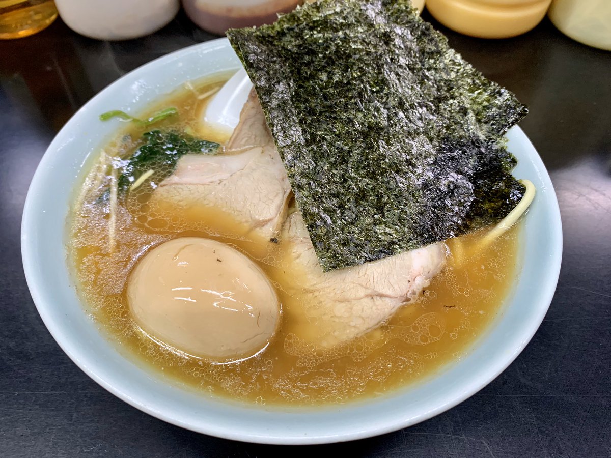 まーくん Go To Eat Ramen ラーメン屋 がんこ亭 洋光台 能見台 チャーシューメン 並 硬め 味付ゆでタマゴ 1 16夜 吉村家最初の独立店 1980年修業開始19年創業 歴史的に超貴重だ ライトな豚骨鶏ガラスープ 増田製麺の中太平打ち麺 麺上げは