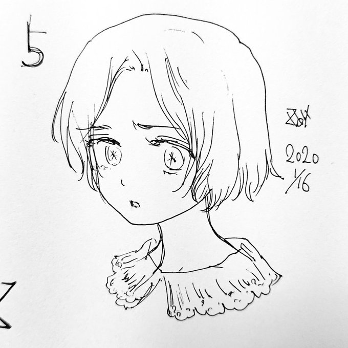 困惑する子φ(..)
#絵 