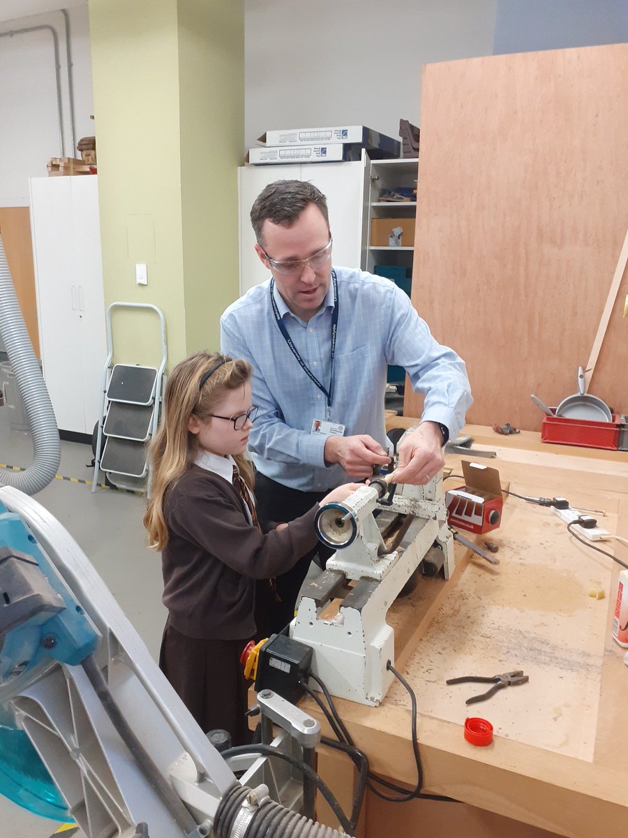 StMichaelsPNS's tweet photo. Learning workshop skills at @techteachstrath #girlsintoengineering https://t.co/ik3axo13be