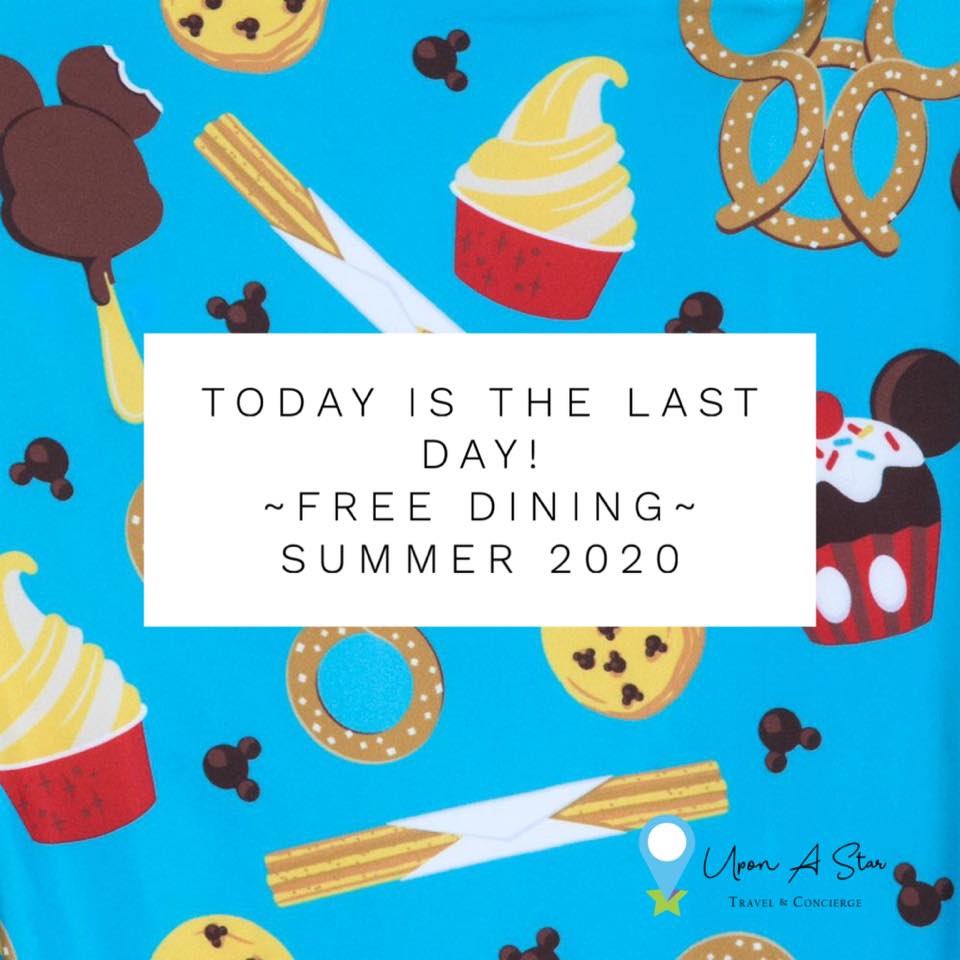 uponastarpatti's tweet photo. Today is the last day to get in on #FREEdining.

#travel #disney #disneyworld #waltdisneyworld #happyplace #disneygirl #disneydreaming #disneylove #uponastartravel #uponastarpatti #weareyourexperts  #letsgo #makememories #thinkhappythoughts #disneystyle #collectmemories https://t.co/x9JZVblAqJ