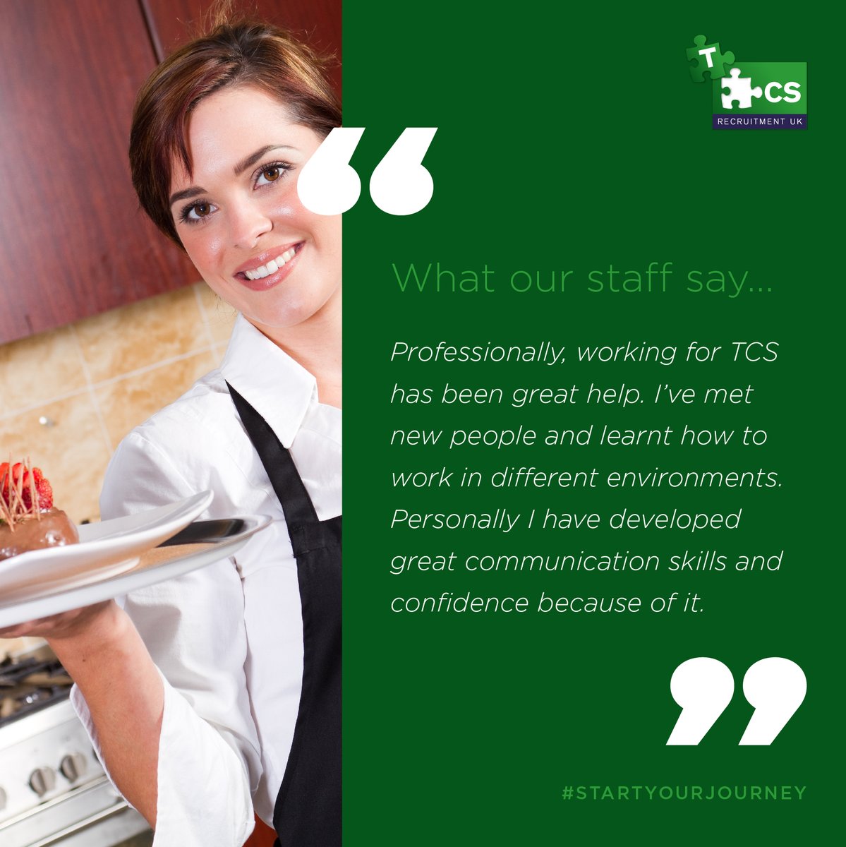 TCSRecruitment's tweet image. See what our staff have to say about being part of Team TCS. 

You can find out more about starting your journey with TCS, by visiting our website today. tcsrecruitment.co.uk

#StartYourJourney #TeamTCS #Jobs #StudentJobs #catering #recruitment