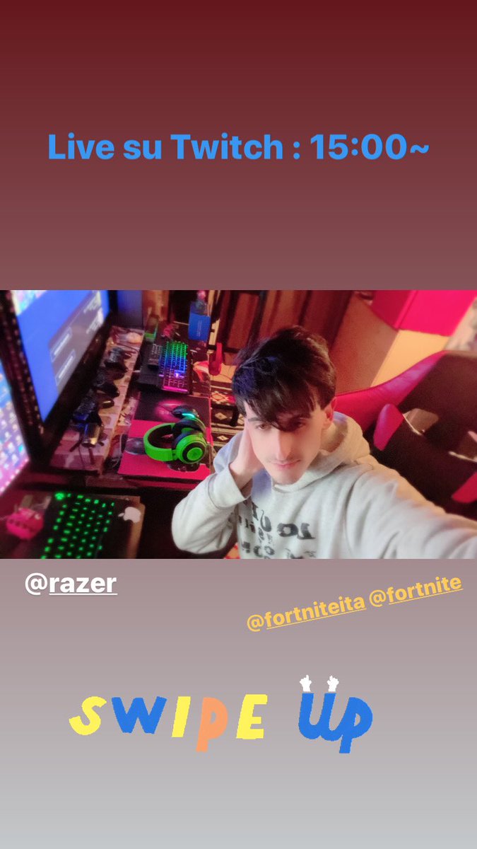 Gabriele3d's tweet photo. #gabrydelle #live #twitch #fortnite #serverprivati #codicecreatore #minty #battleroyale #gaming #gabriele3d #ninja #negozio #j1gabrydelleyt #follow #razer #logitech #ps4 #pc @Twitch  🎮Enjoy the Game  @FortniteGame #tfue #fortniteita 

↓Codice Creatore ↓

J1-GABRYDELLE-YT https://t.co/Ifv1TMzQh8