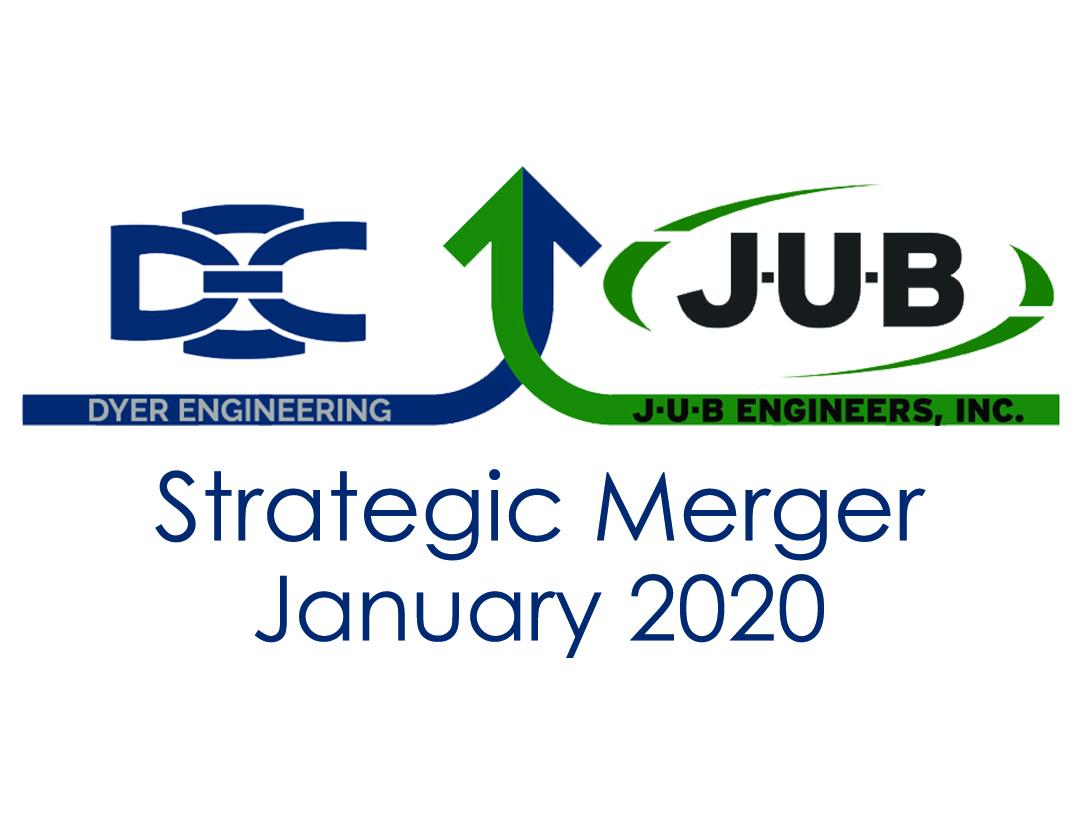 DyerEngineering's tweet image. We are excited to announce that Dyer Engineering Consultants (DEC) and J-U-B Engineers (JUB) have joined forces! This strategic merger maintains local service excellence, while adding deeper resources for you and the important projects that make a difference in our community.