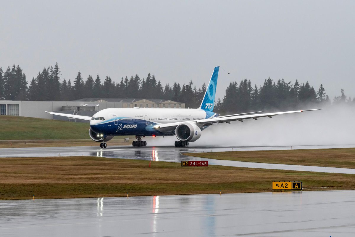 Our #777X is ready to fly tomorrow, subject to weather and other factors. Our live broadcast will begin at 9:25 a.m. PST. Join us as our new airplane begins the next phase of its rigorous test program. Watch live tomorrow here: bit.ly/30MBozM