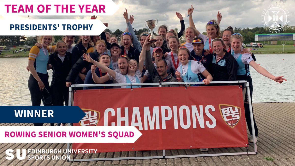 WINNER 🏅
 
They’ve gone and won another. <a href="/EdinburghUniBC/">Edinburgh University Boat Club</a>’s Senior Women’s Squad have secured the Presidents’ Trophy, awarded to the Team of the Year. Well done team 🚣‍♀️ 👏
 
#WeAreEdinburgh 🏆💚