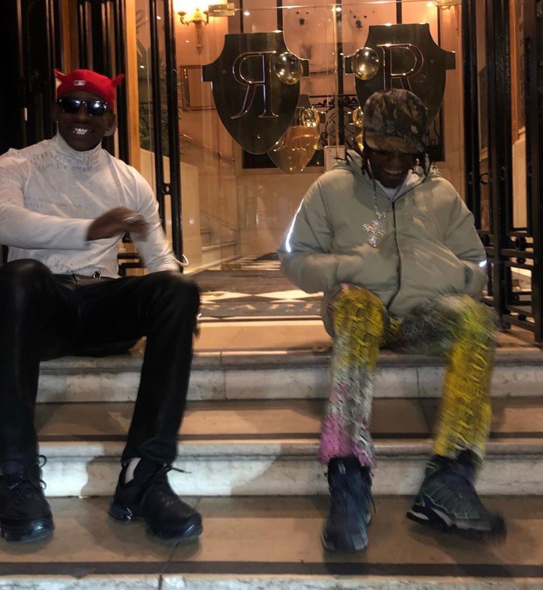 jebidiyahryder's tweet photo. i heard @skepta’s been wearing his 
hat for the past couple days 🤯 ✨ https://t.co/RQFjYJnt2Z