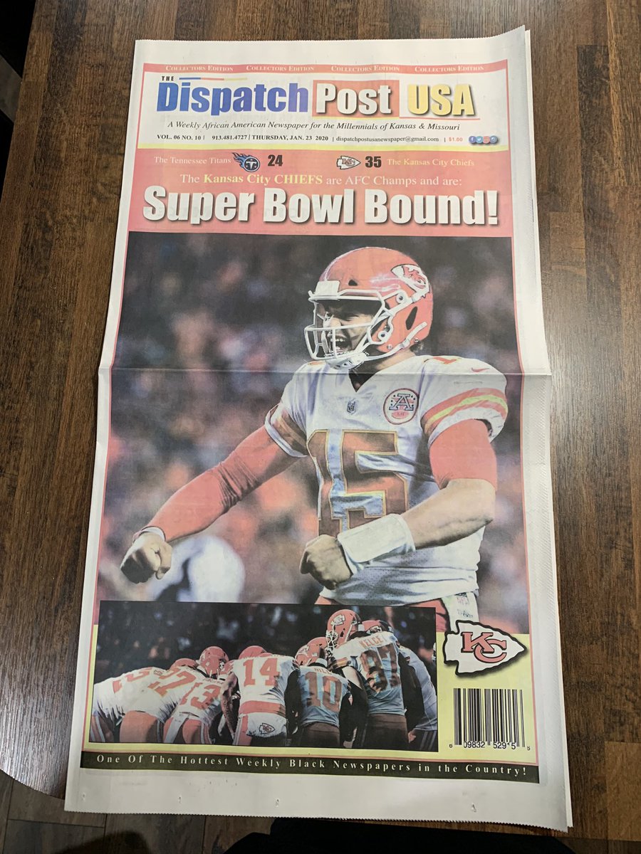 DispatchPostUSA's tweet photo. #superbowlbound #kcchiefs
#dispatchpostusa https://t.co/wY3WnIf54K