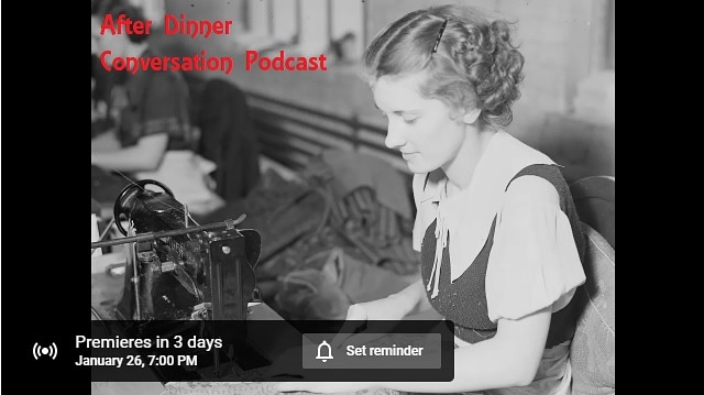AfterDinnerCon's tweet photo. New #Podcast this Sunday for the short story “Alpha-Dye Shirt Factory” on iTunes, Spotify, Youtube, and all the places people get podcasts!
Synopsis - A fire breaks out at the garment factory and one worker has to make a life or death choice. #HistoricalFiction #ethicsfornerds https://t.co/ZQF9XNUmLE