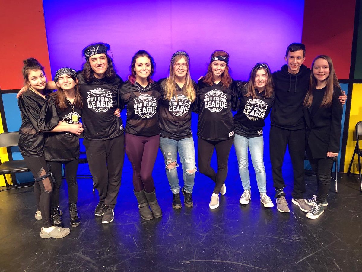 TheatreRMHS's tweet photo. Comedy Sportz High School League is where LEGENDS are made. Tonight. 7pm. RMHS Theater. Be there to witness history๐๐ค๐โพ๏ธ #iconc #squadup #frontyardigans #commoncold #pneumoniaboi$ #tubulartoads https://t.co/My7CbPi3kR