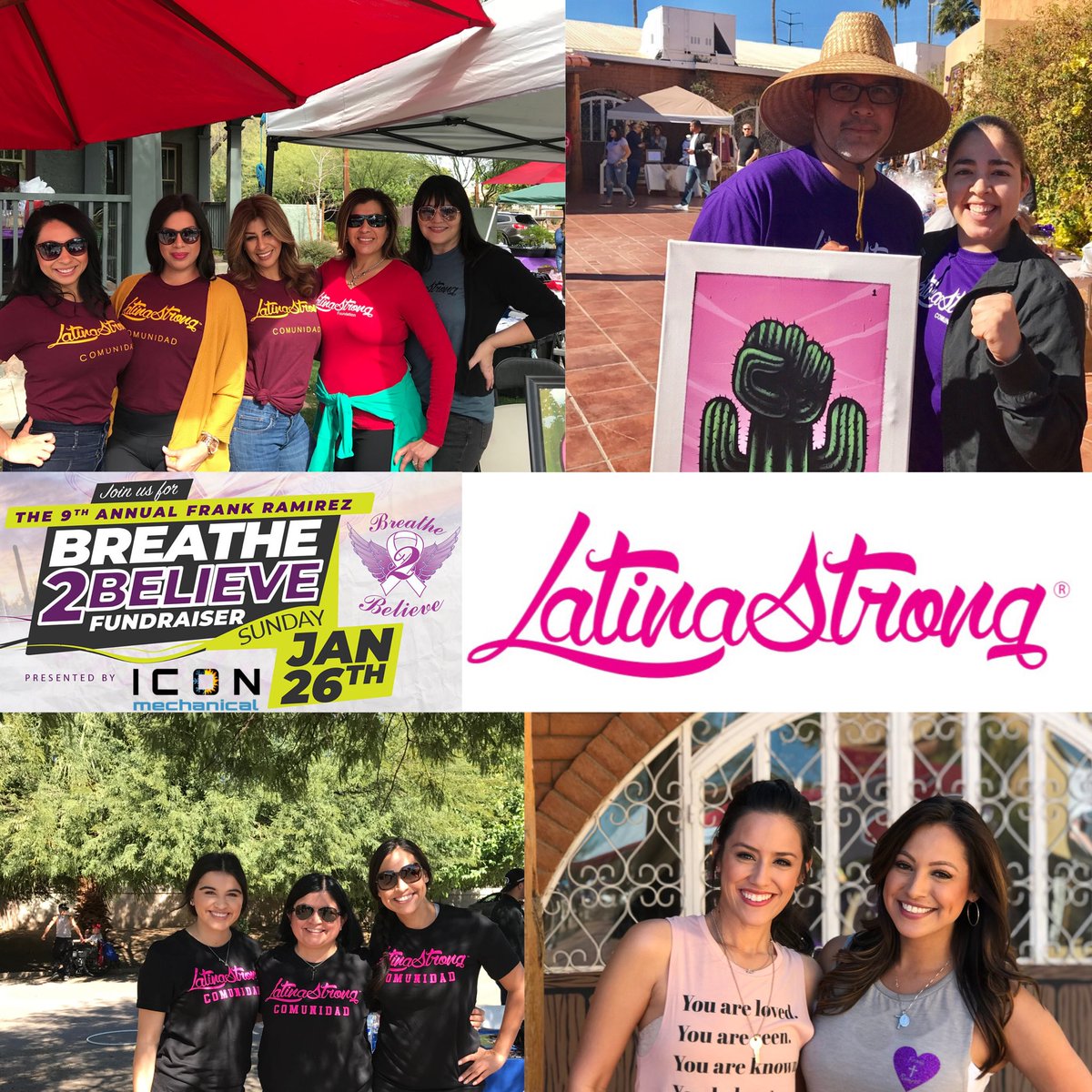 Join us this Sunday
@CancerSupportHQ as we support LatinaStrong®️ member @VanessaROnAir & the 9th Annual Breathe 2 Believe fundraiser in memory of her father, Frank Ramirez. 

#LatinaStrong #LatinoHealthAz  #Educate #Empower #SDoH  #CancerFreeAz  #Breathe2Believe

 @12newsaz