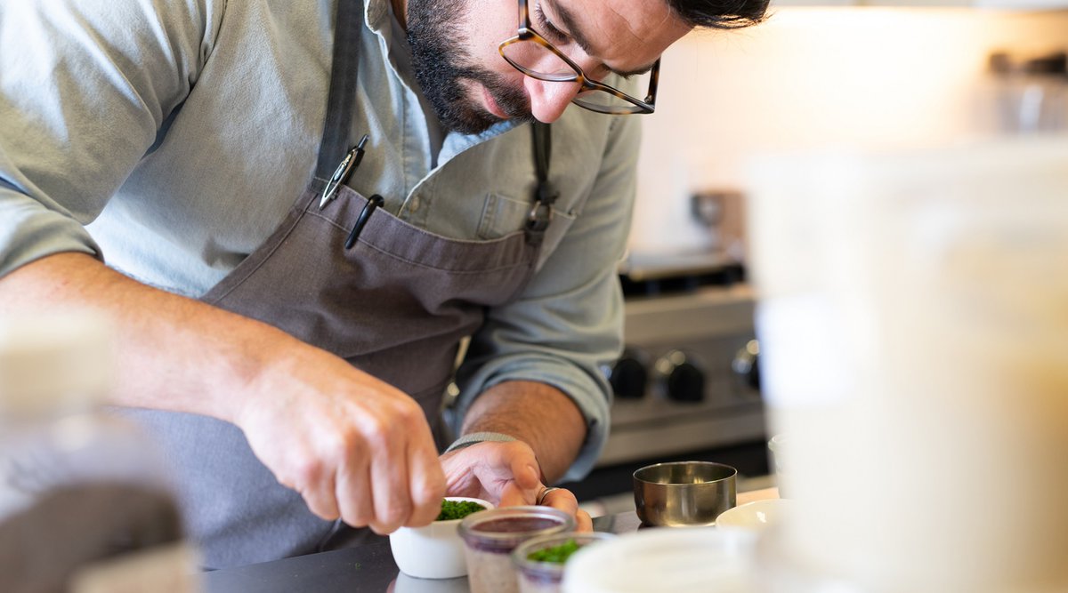 SplendidTable's tweet photo. .@AliBouzari talks to @danfelder about restaurant R &amp; D and what it can take to get a new dish on the menu.
https://t.co/fJ2zo2z5w4 https://t.co/pWtw4rTshP